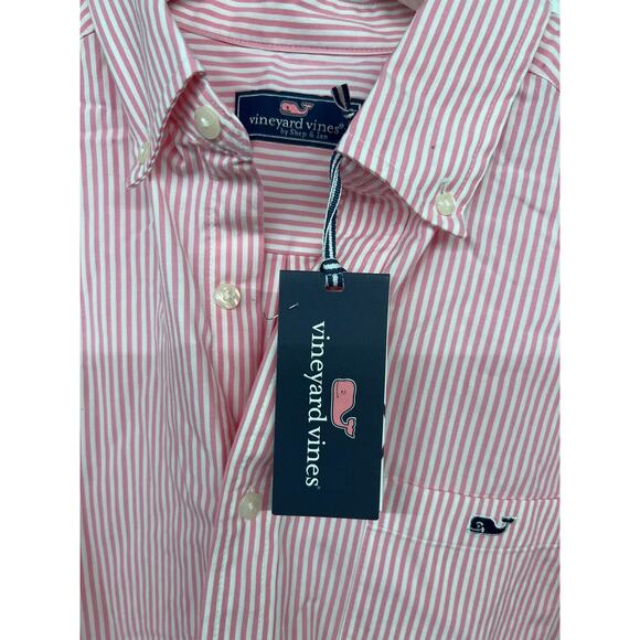new nwt Vineyard vines szM Bahamas breeze pink mens dress shirt button down top - Picture 2 of 4